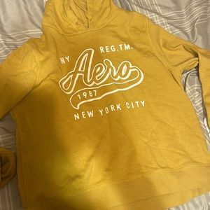 aeropostale mustard yellow hoodie